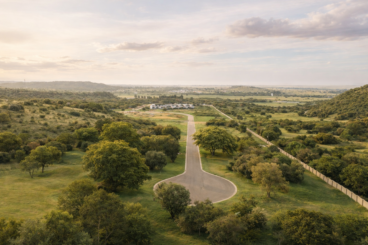 Strathearn Hill Estate aerial view
